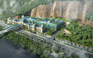 珠海橫琴新區(qū)長隆城軌站公共停車場(chǎng)   11萬平米